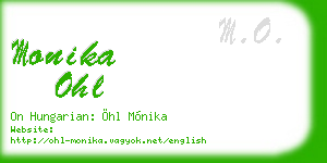 monika ohl business card